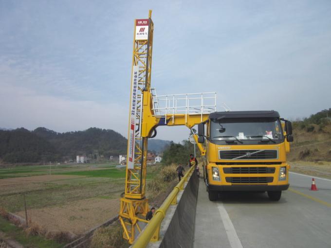 منصة نوع جسر التفتيش شاحنة الشاسيه فولفو 8x4 309KW (420HP)