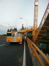 Cross Sound Barrier and 3.5m Cross Sidewalk Bridge Inspection Truck with 7.85m Under Bridge Depth